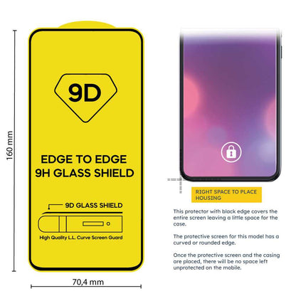Protector de Pantalla Cristal Templado con Borde Redondo Negro para Xiaomi Redmi Note 12 Pro 5G/Poco X5 Pro 5G, Vidrio Templado Antigolpes 9D 9H 0.3mm Marco