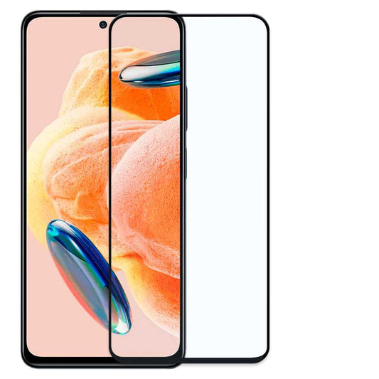 Protector de Pantalla Cristal Templado con Borde Redondo Negro para Xiaomi Redmi Note 12 Pro 4G/Pro Plus 5G, Vidrio Templado Antigolpes 9D 9H 0.3mm Marco