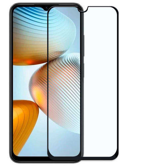 Protector de Pantalla Cristal Templado con Borde Redondo Negro para Xiaomi Poco M4 5G, Vidrio Templado Antigolpes 9D 9H 0.3mm Marco