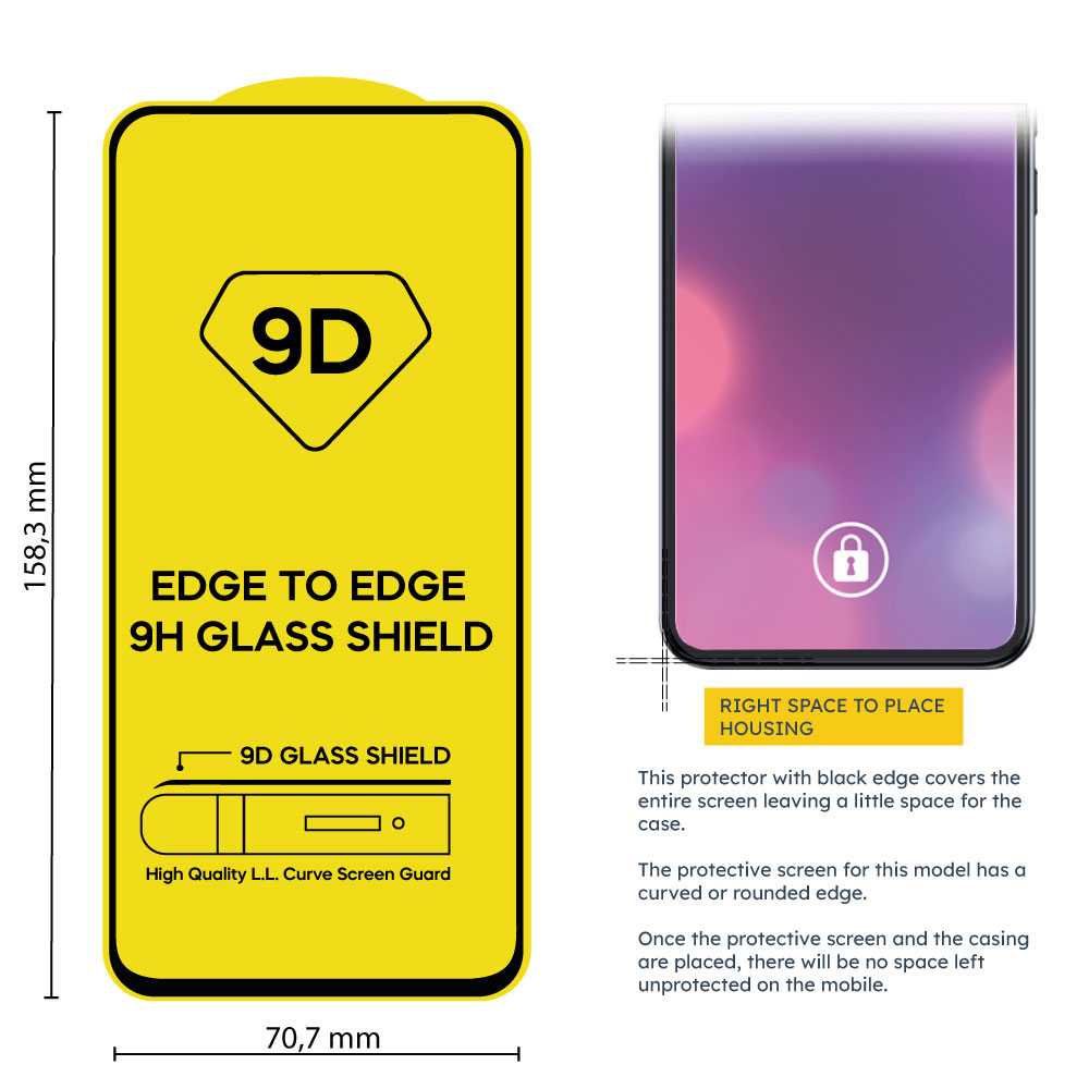 Protector de Pantalla Cristal Templado con Borde Redondo Negro para Xiaomi Redmi Note 11 Pro/Poco X4 Pro 5G, Vidrio Templado Antigolpes 9D 9H 0.3mm Marco