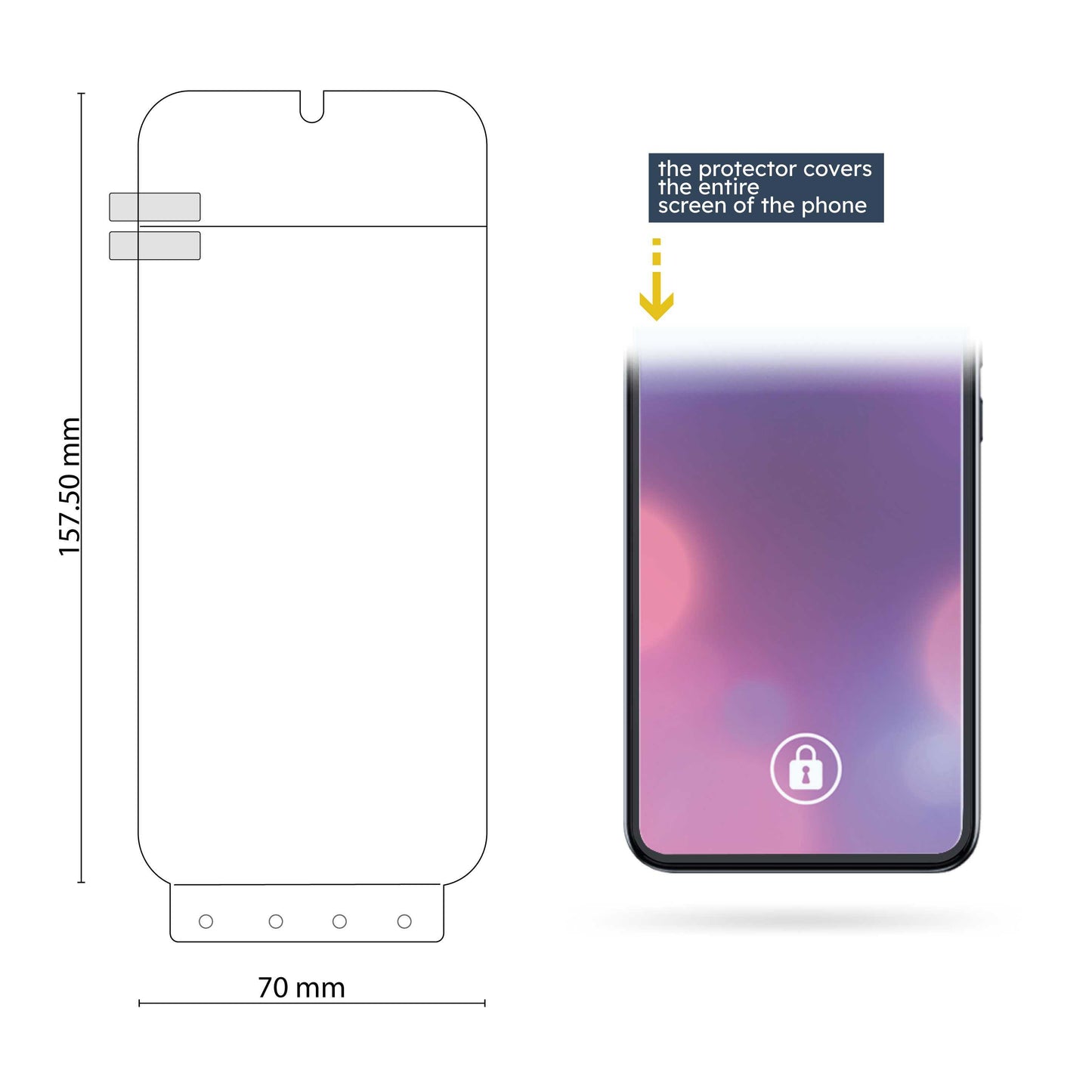 Protector de Pantalla de Hidrogel para Oppo A78 5G/A58 5G/A58X 5G protege la pantalla completa Lámina Película Protectora Antiarañazos Antihuellas