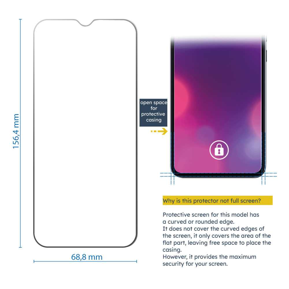 Protector de Pantalla Cristal Templado Premium para Oppo a78 5g Vidrio 9H 2.5D Anti Golpes Arañazos 0.3mm