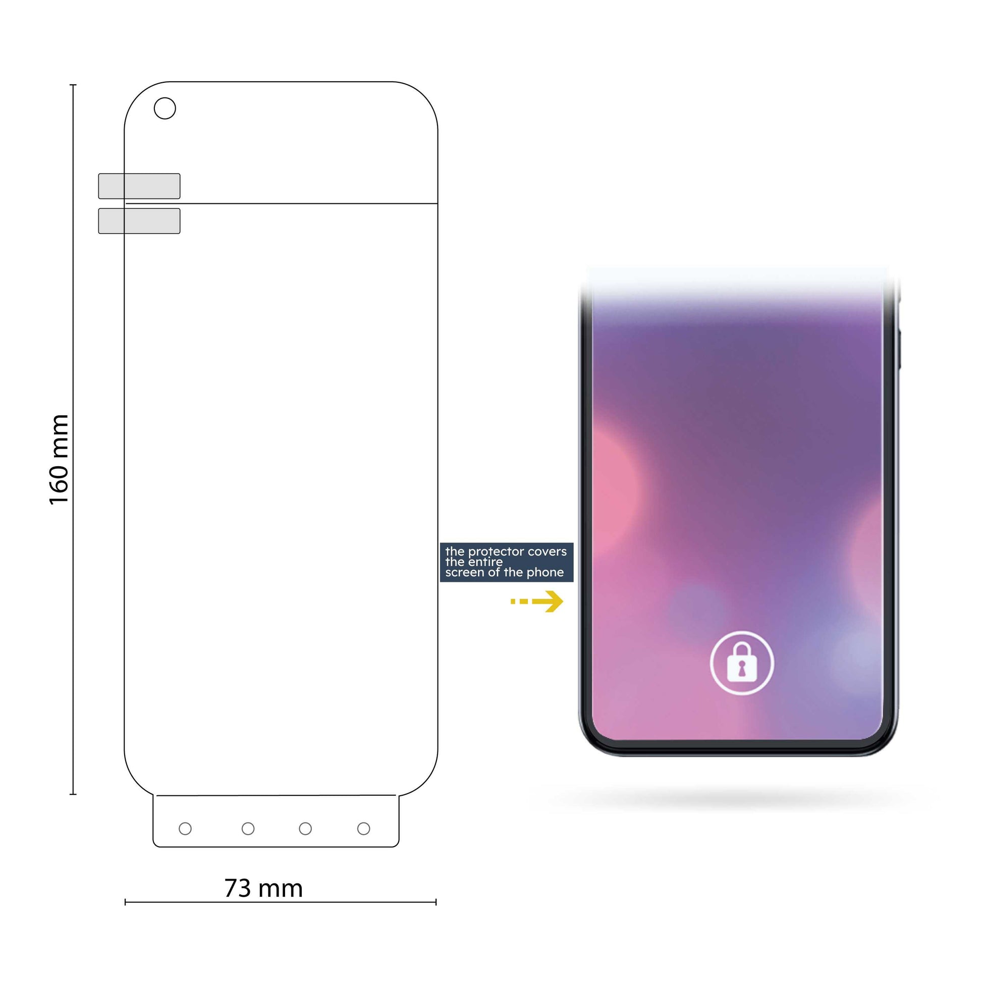 Protector de Pantalla de Hidrogel para OPPO Find X5 protege la pantalla completa Lámina Película Protectora Antiarañazos Antihuellas