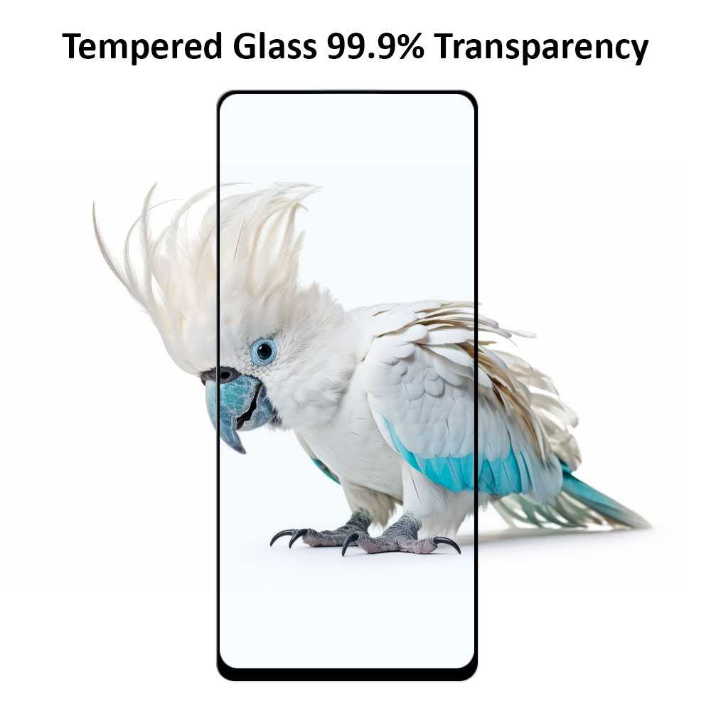 Protector de Pantalla Cristal Templado con Borde Redondo Negro para Realme 9i/9 Pro, Oppo A76/A53/A53S, Vidrio Templado Antigolpes 9D 9H 0.3mm Marco