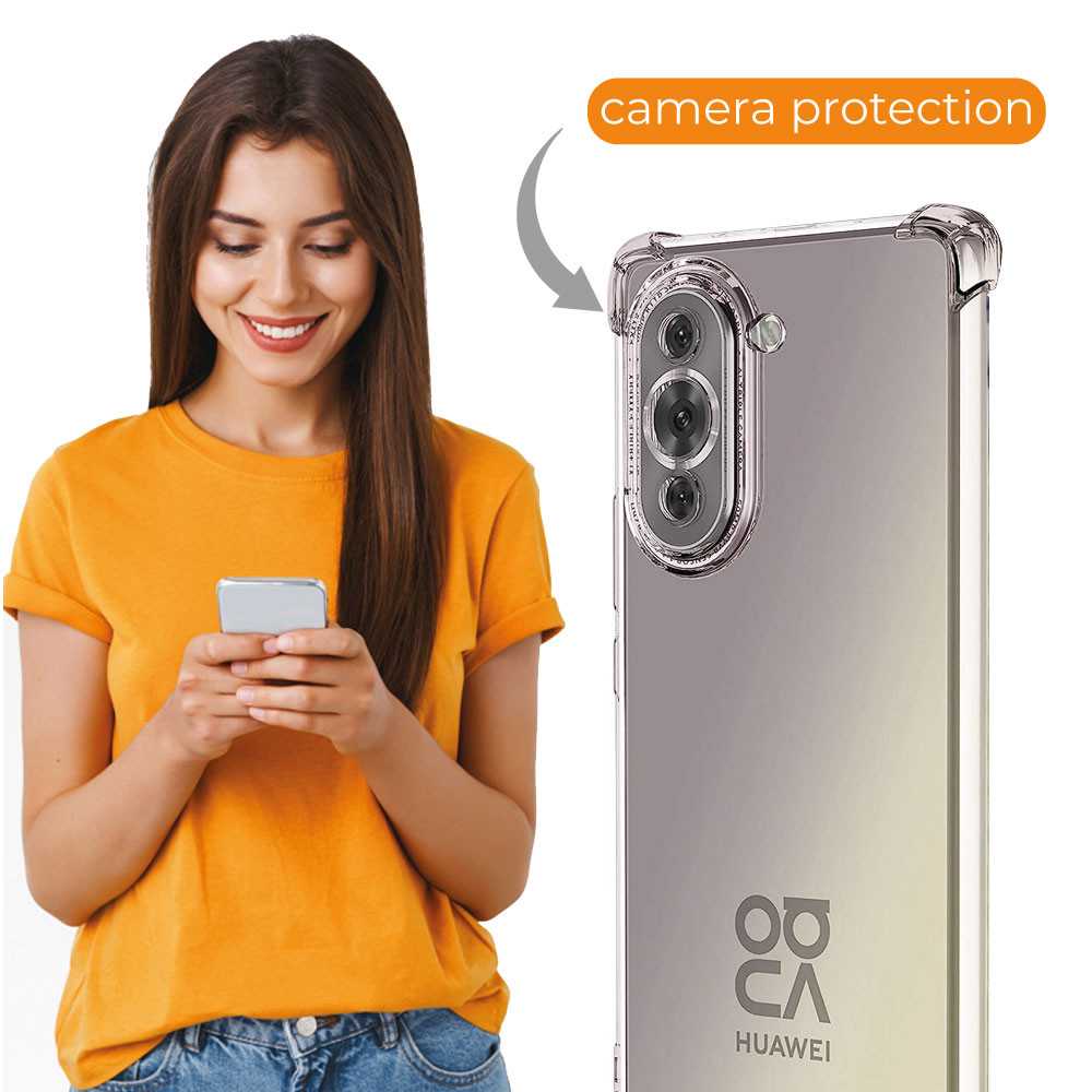 Funda de TPU para HUAWEI nova 10 pro, Carcasa Flexible con Esquinas Reforzadas Antigolpes, Protección en Cámaras, Silicona Transparente