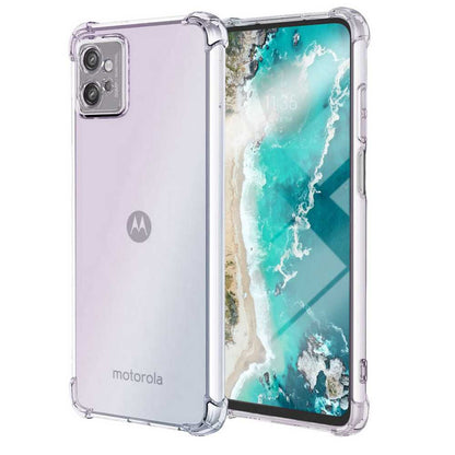 Funda de TPU para MOTOROLA moto g32, Carcasa Flexible con Esquinas Reforzadas Antigolpes, Protección en Cámaras, Silicona Transparente