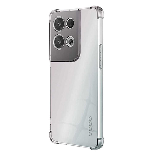 Funda de TPU para oppo reno 8 5G, Carcasa Flexible con Esquinas Reforzadas Antigolpes, Protección en Cámaras, Silicona Transparente