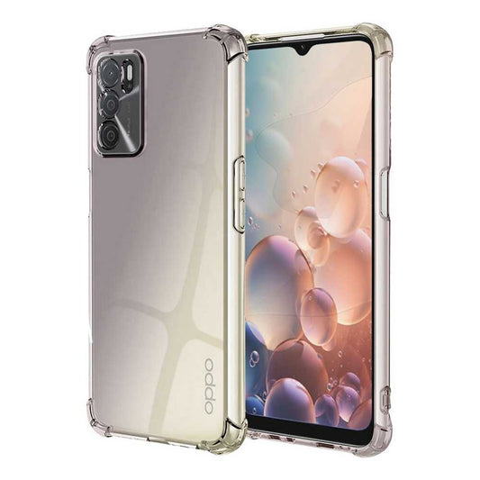 Funda de TPU para Oppo A16, Carcasa Flexible con Esquinas Reforzadas Antigolpes, Protección en Cámaras, Silicona Transparente