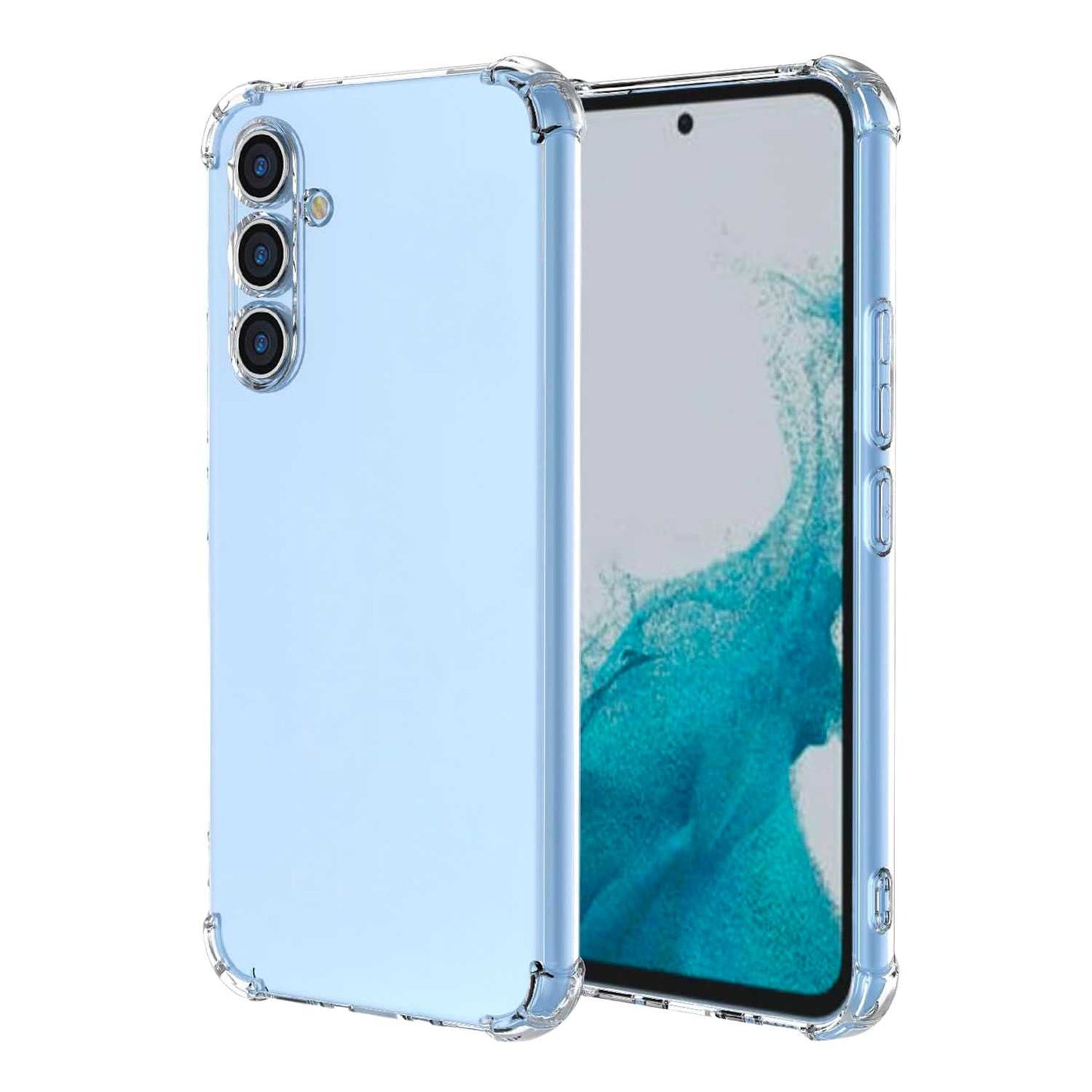 Funda de TPU para samsung galaxy a34 5G, Carcasa Flexible con Esquinas Reforzadas Antigolpes, Protección en Cámaras, Silicona Transparente