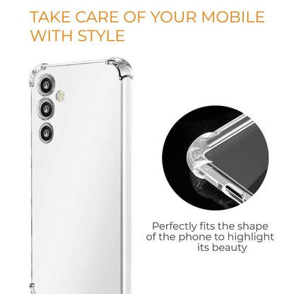 Funda de TPU para Samsung galaxy M14 5G, Carcasa Flexible con Esquinas Reforzadas Antigolpes, Protección en Cámaras, Silicona Transparente