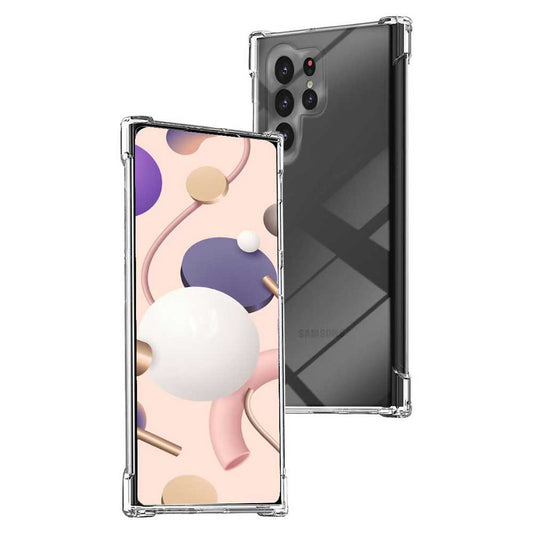 Funda de TPU para Samsung Galaxy S22 Ultra, Carcasa Flexible con Esquinas Reforzadas Antigolpes, Protección en Cámaras, Silicona Transparente