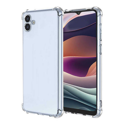 Funda de TPU para Samsung Galaxy A04e, Carcasa Flexible con Esquinas Reforzadas Antigolpes, Protección en Cámaras, Silicona Transparente