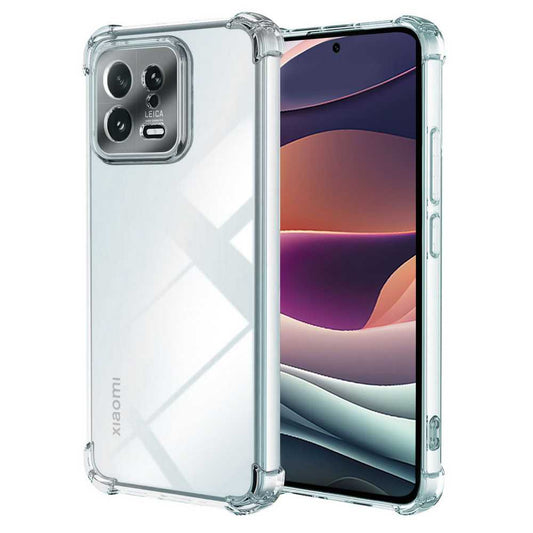 Funda de TPU para Xiaomi 13, Carcasa Flexible con Esquinas Reforzadas Antigolpes, Protección en Cámaras, Silicona Transparente