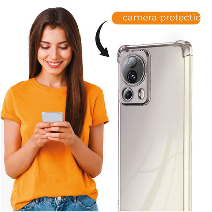 Funda de TPU para xiaomi 13 lite, Carcasa Flexible con Esquinas Reforzadas Antigolpes, Protección en Cámaras, Silicona Transparente
