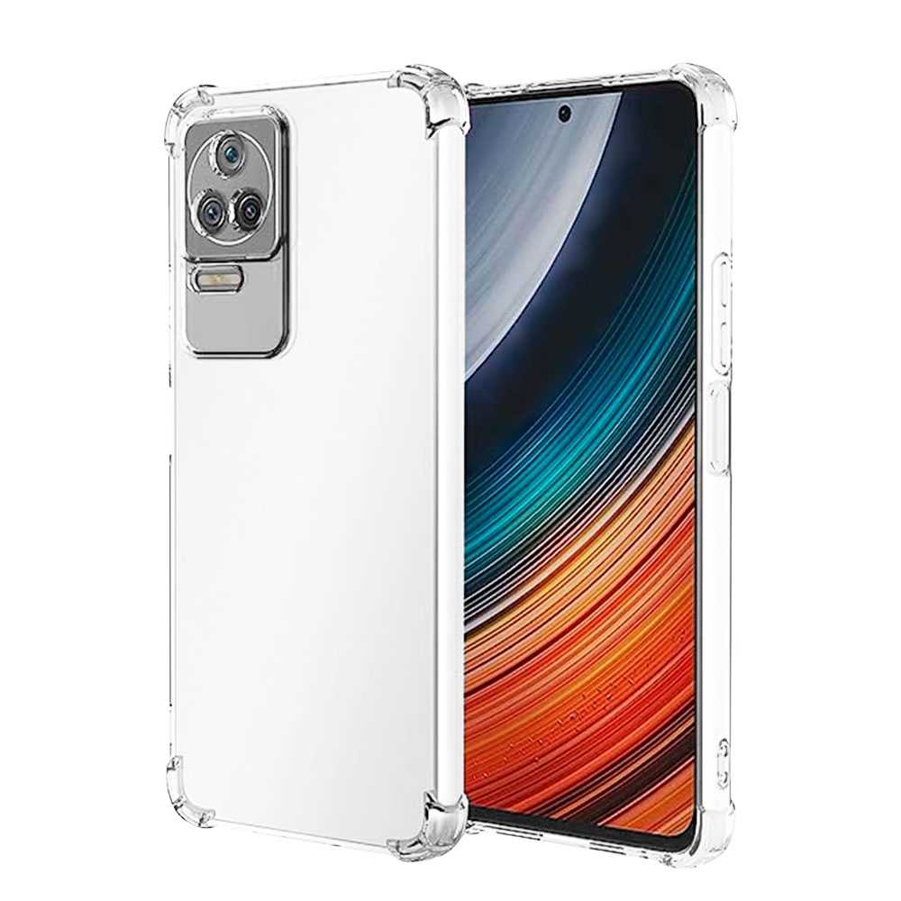 Funda de TPU para Poco f4 5G, Carcasa Flexible con Esquinas Reforzadas Antigolpes, Protección en Cámaras, Silicona Transparente