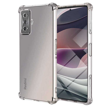 Funda de TPU para Xiaomi Poco F4 GT, Carcasa Flexible con Esquinas Reforzadas Antigolpes, Protección en Cámaras, Silicona Transparente