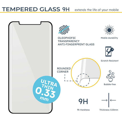 Protector de Pantalla Cristal Vidrio Curvo Pegamento con Borde Templado Premium 2.5D 9H compatible con Huawei Mate 50