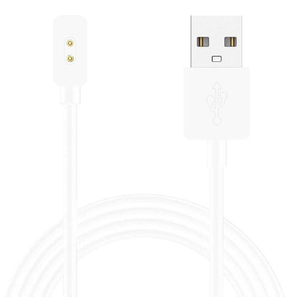 Cable Carga Magnética Blanco 2 Pines Blanco Compatible con Xiaomi Mi Band 8, Redmi Band 2 Cargador Magnético USB Dos Imanes Recambio Repuesto Reemplazo Reloj Inteligente