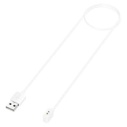 Cable Carga Magnética Blanco 2 Pines Blanco Compatible con Xiaomi Mi Band 8, Redmi Band 2 Cargador Magnético USB Dos Imanes Recambio Repuesto Reemplazo Reloj Inteligente