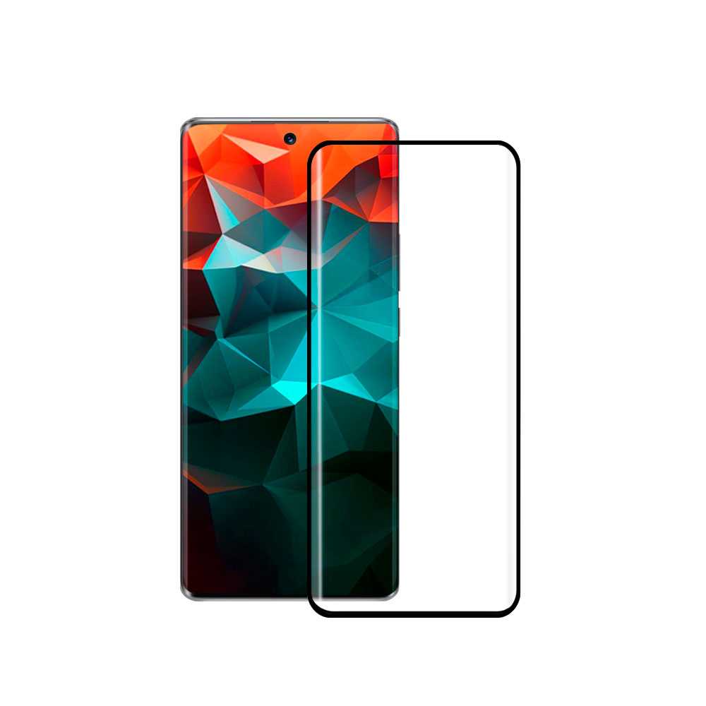 Protector de Pantalla Cristal Vidrio Curvo Pegamento con Borde Templado Premium 2.5D 9H compatible con Huawei Nova 10