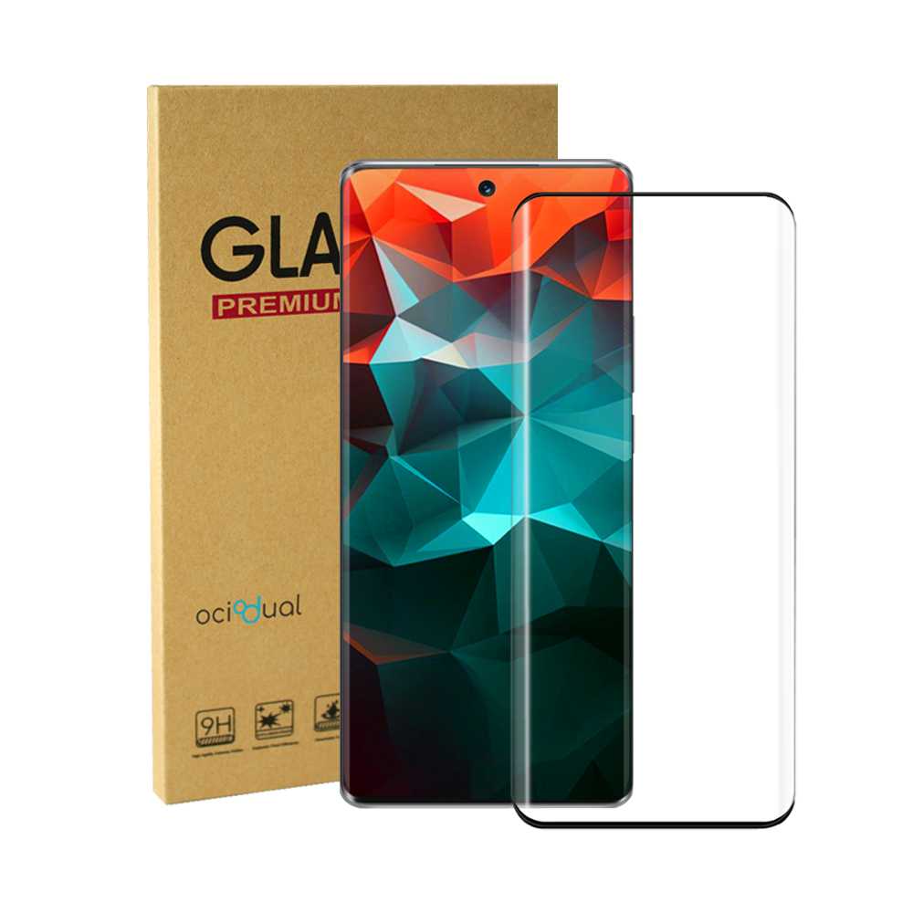 Protector de Pantalla Cristal Curvo Compatible con Huawei Mate 50, Vidrio Templado Premium con Pegamento en los Bordes