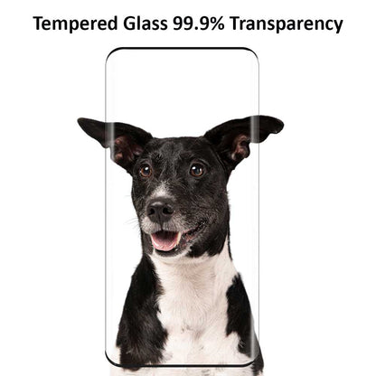 Protector de Pantalla Cristal Curvo Compatible con Honor Magic5 Pro, Vidrio Templado Premium con Pegamento en los Bordes