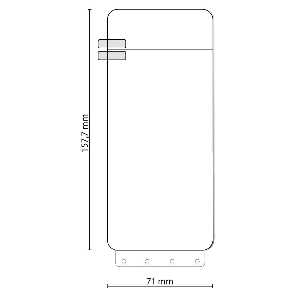 Protector Completo de Pantalla Hidrogel para Xiaomi black shark 4/4 Pro Lámina Película Protectora Antiarañazos Antihuellas