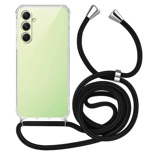 Funda de TPU para Samsung A54 5G, Carcasa Flexible con Colgante, Antigolpes, Protección en Cámaras, funda con colgante
