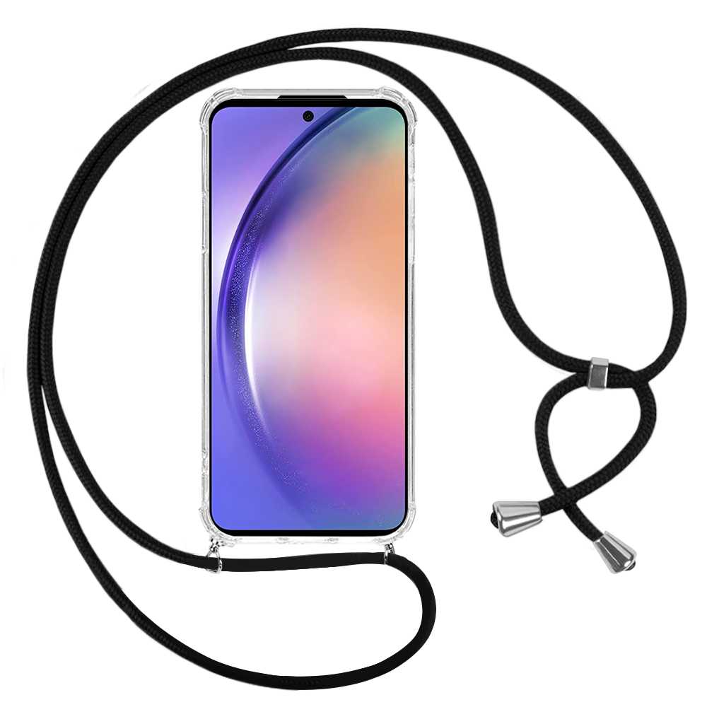 Funda de TPU para Samsung A54 5G, Carcasa Flexible con Colgante, Antigolpes, Protección en Cámaras, funda con colgante