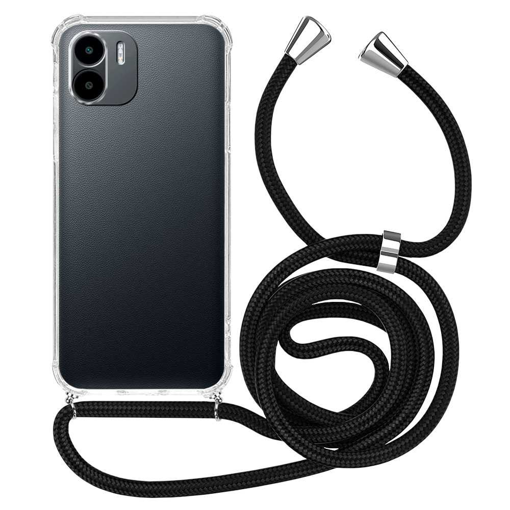 Funda de TPU para Redmi A1 Plus, Carcasa Flexible con Colgante, Antigolpes, Protección en Cámaras, funda con colgante