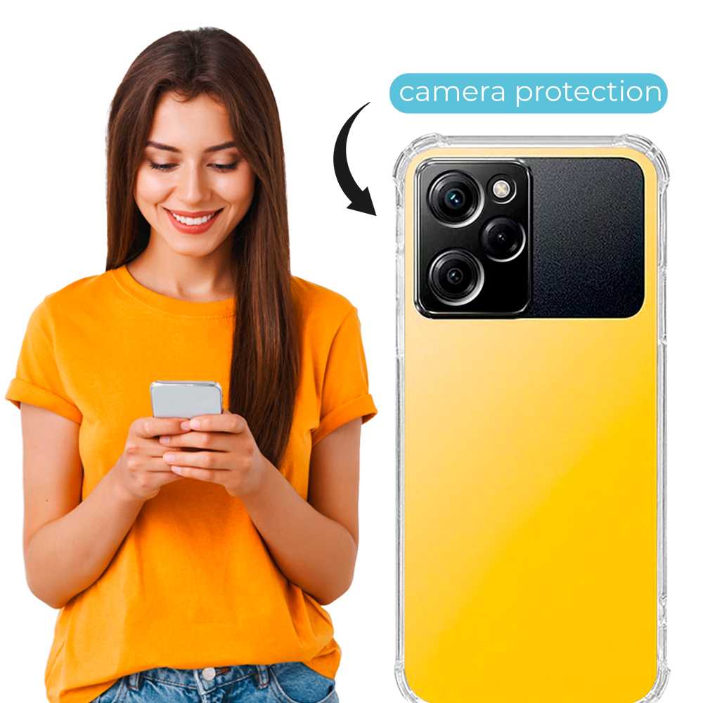 Funda de TPU para Poco X5 Pro/Note 12 Pro, Carcasa Flexible con Colgante, Antigolpes, Protección en Cámaras, funda con colgante