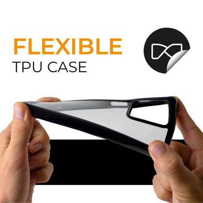 Funda de TPU para Galaxy A54 5G, Funda transparente con borde negro, Proteccion en Camaras, Silicona Transparente