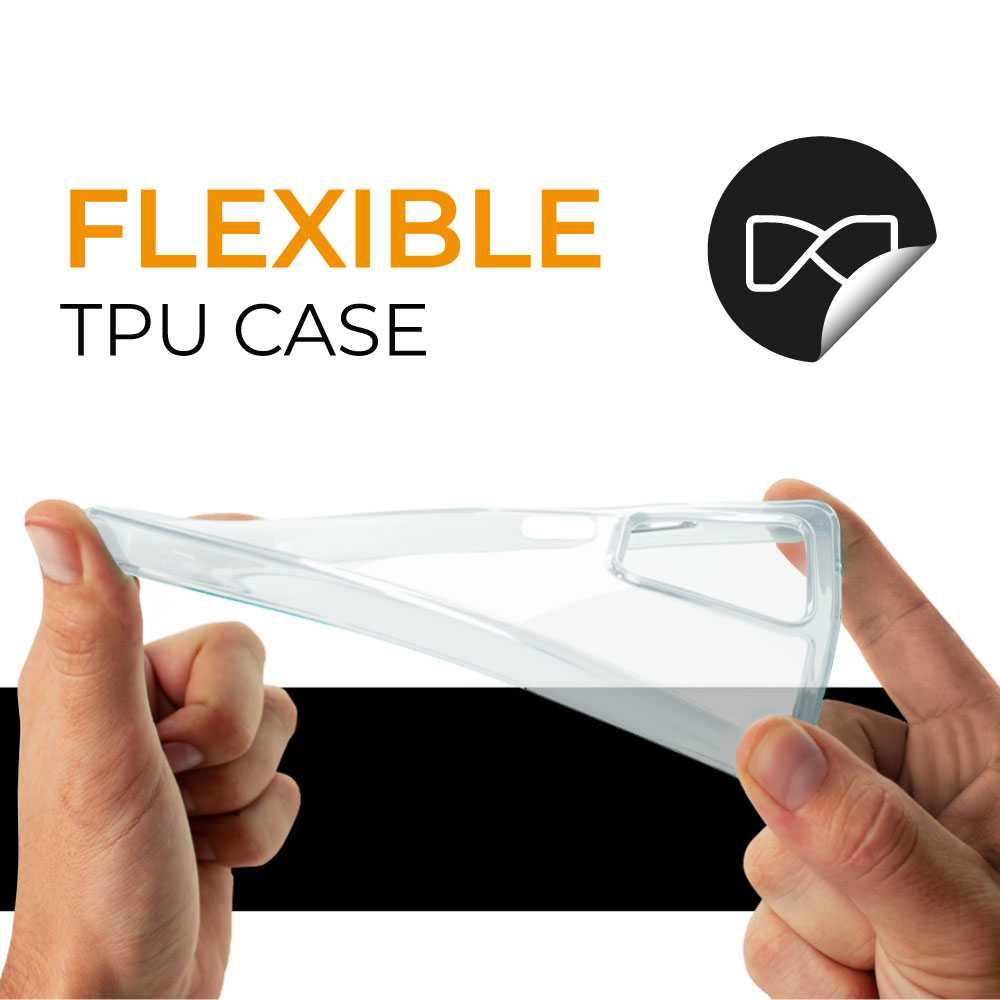 Funda de TPU para Galaxy A54 5G, Funda transparente con borde resistente, Proteccion en Camaras, Silicona Transparente