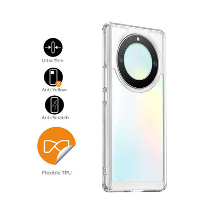 Funda de TPU para Honor Magic5 Lite, Funda transparente con borde resistente, Proteccion en Camaras, Silicona Transparente