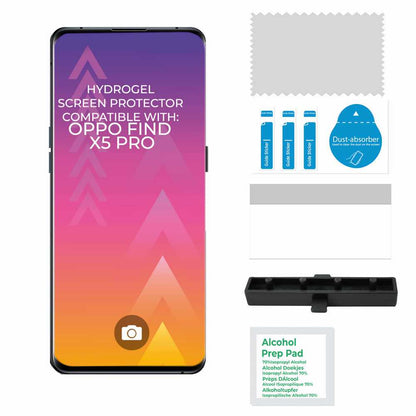 Protector de Pantalla de Hidrogel para OPPO Find X5 PRO protege la pantalla completa Lámina Película Protectora Antiarañazos Antihuellas