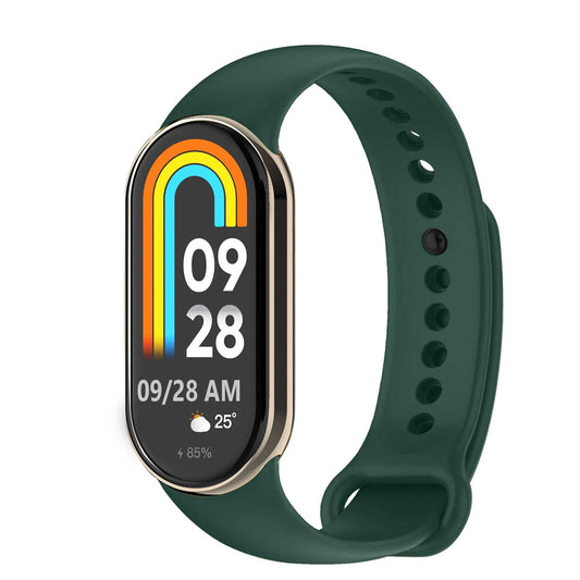 Correa de Recambio Compatible con Xiaomi Mi Band 9 y Mi Band 8, de color Verde Meditación, Repuesto de Silicona