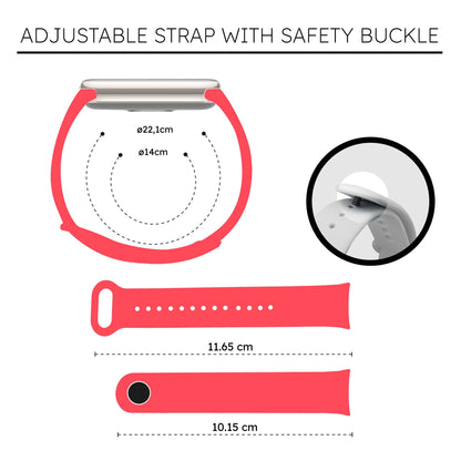 Correa de Recambio Compatible con Xiaomi Mi Band 9 y Mi Band 8, de color Rosa, Repuesto de Silicona