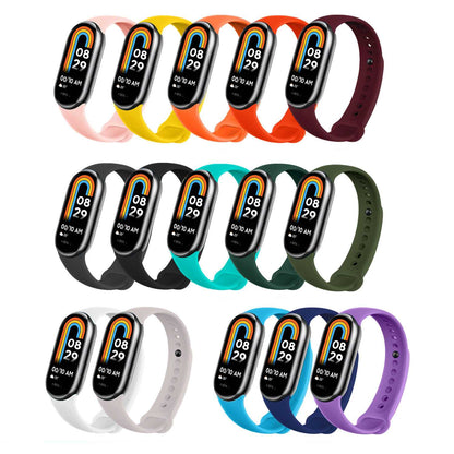 Correa de Recambio para Xiaomi Mi Band 9 y Mi Band 8, de color Verde Oscuro, Enganche Métalico, Flexible Sport