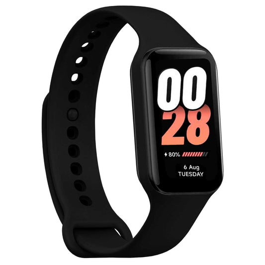 Correa de Recambio Compatible con Xiaomi Smart Band 8 Active/Redmi Smart Band 2, de color Negro, Pulsera de Repuesto de Silicona Suave Flexible Sport Goma