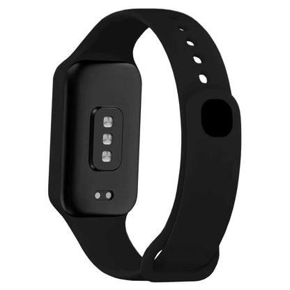 Correa de Recambio Compatible con Xiaomi Smart Band 8 Active/Redmi Smart Band 2, de color Negro, Pulsera de Repuesto de Silicona Suave Flexible Sport Goma