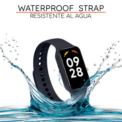 Correa de Recambio Compatible con Xiaomi Smart Band 8 Active/Redmi Smart Band 2, de color Azul Oscuro, Pulsera de Repuesto de Silicona Suave Flexible Sport Goma