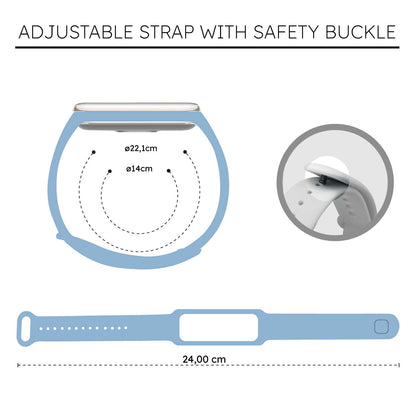 Correa de Recambio Compatible con Xiaomi Smart Band 8 Active/Redmi Smart Band 2, de color Azul Celeste, Pulsera de Repuesto de Silicona Suave Flexible Sport Goma