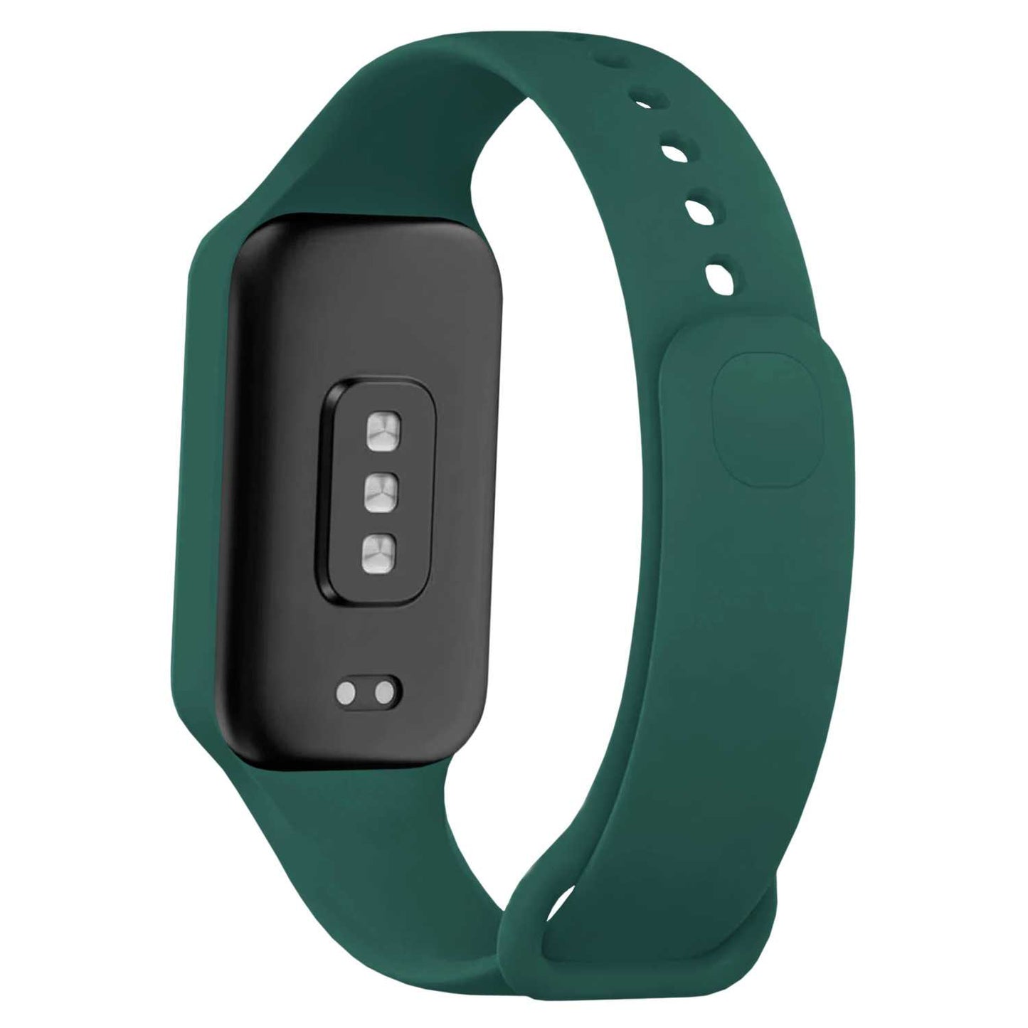 Correa de Recambio Compatible con Xiaomi Smart Band 8 Active/Redmi Smart Band 2, de color Verde Oscuro, Pulsera de Repuesto de Silicona Suave Flexible Sport Goma