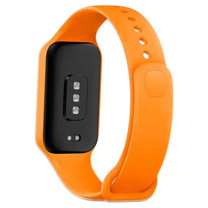 Correa de Recambio Compatible con Xiaomi Smart Band 8 Active/Redmi Smart Band 2, de color Naranja, Pulsera de Repuesto de Silicona Suave Flexible Sport Goma