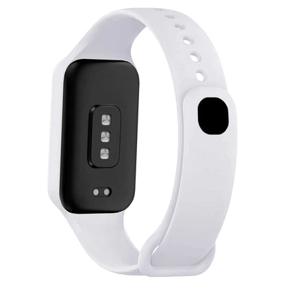 Correa de Recambio Compatible con Xiaomi Smart Band 8 Active/Redmi Smart Band 2, de color Blanco, Pulsera de Repuesto de Silicona Suave Flexible Sport Goma