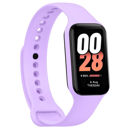 Correa de Recambio Compatible con Xiaomi Smart Band 8 Active/Redmi Smart Band 2, de color Lavanda, Pulsera de Repuesto de Silicona Suave Flexible Sport Goma