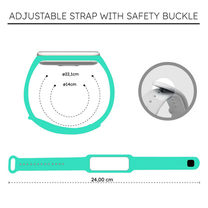Correa de Recambio Compatible con Xiaomi Smart Band 8 Active/Redmi Smart Band 2, de color Turquesa, Pulsera de Repuesto de Silicona Suave Flexible Sport Goma