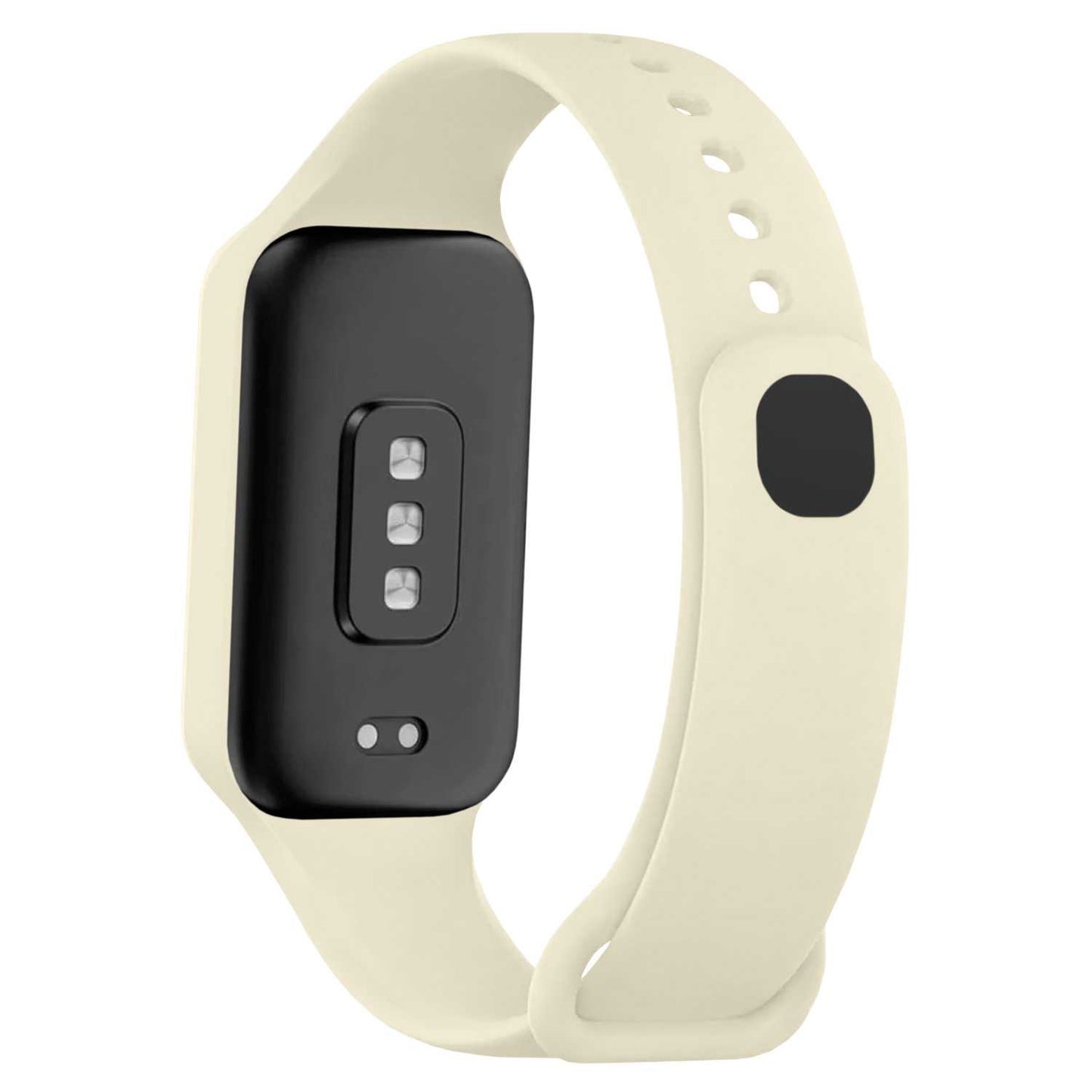 Correa de Recambio Compatible con Xiaomi Smart Band 8 Active/Redmi Smart Band 2, de color Beige, Pulsera de Repuesto de Silicona Suave Flexible Sport Goma