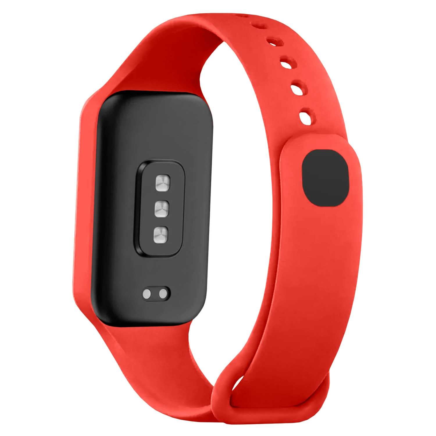 Correa de Recambio Compatible con Xiaomi Smart Band 8 Active/Redmi Smart Band 2, de color Rojo, Pulsera de Repuesto de Silicona Suave Flexible Sport Goma