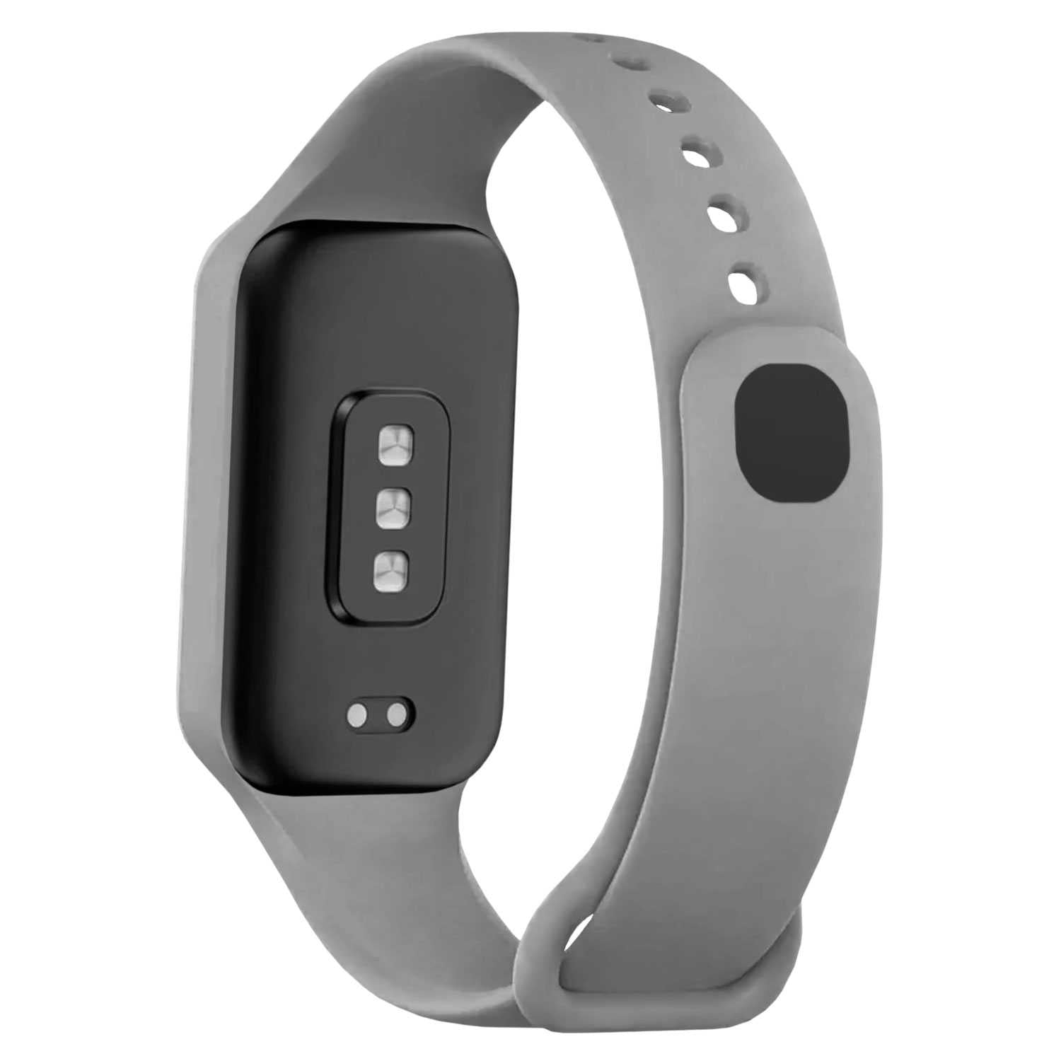 Correa de Recambio Compatible con Xiaomi Smart Band 8 Active/Redmi Smart Band 2, de color Gris, Pulsera de Repuesto de Silicona Suave Flexible Sport Goma